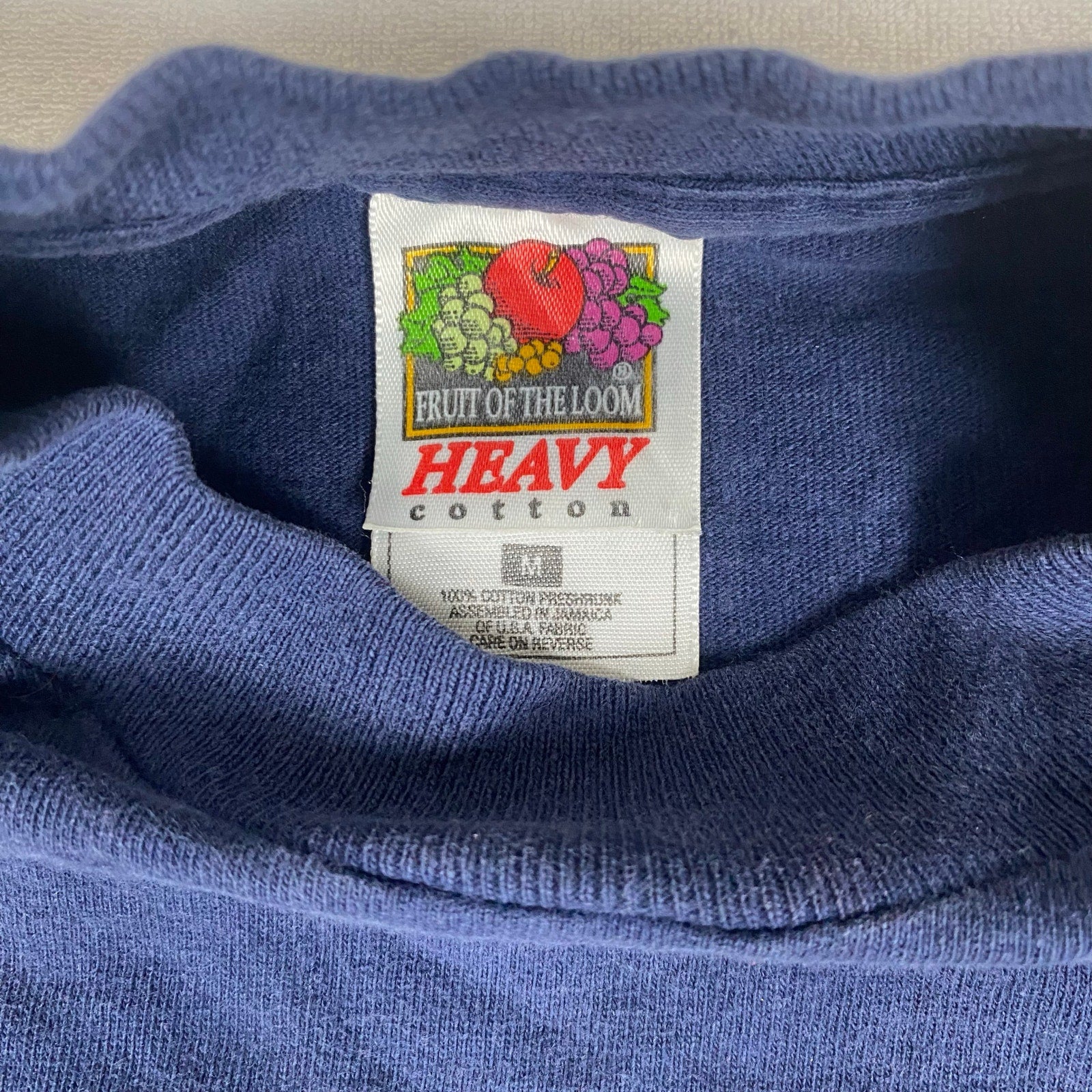 Vintage Single Stitch Sunset Beach North Carolina Navy Blue Cotton Tee