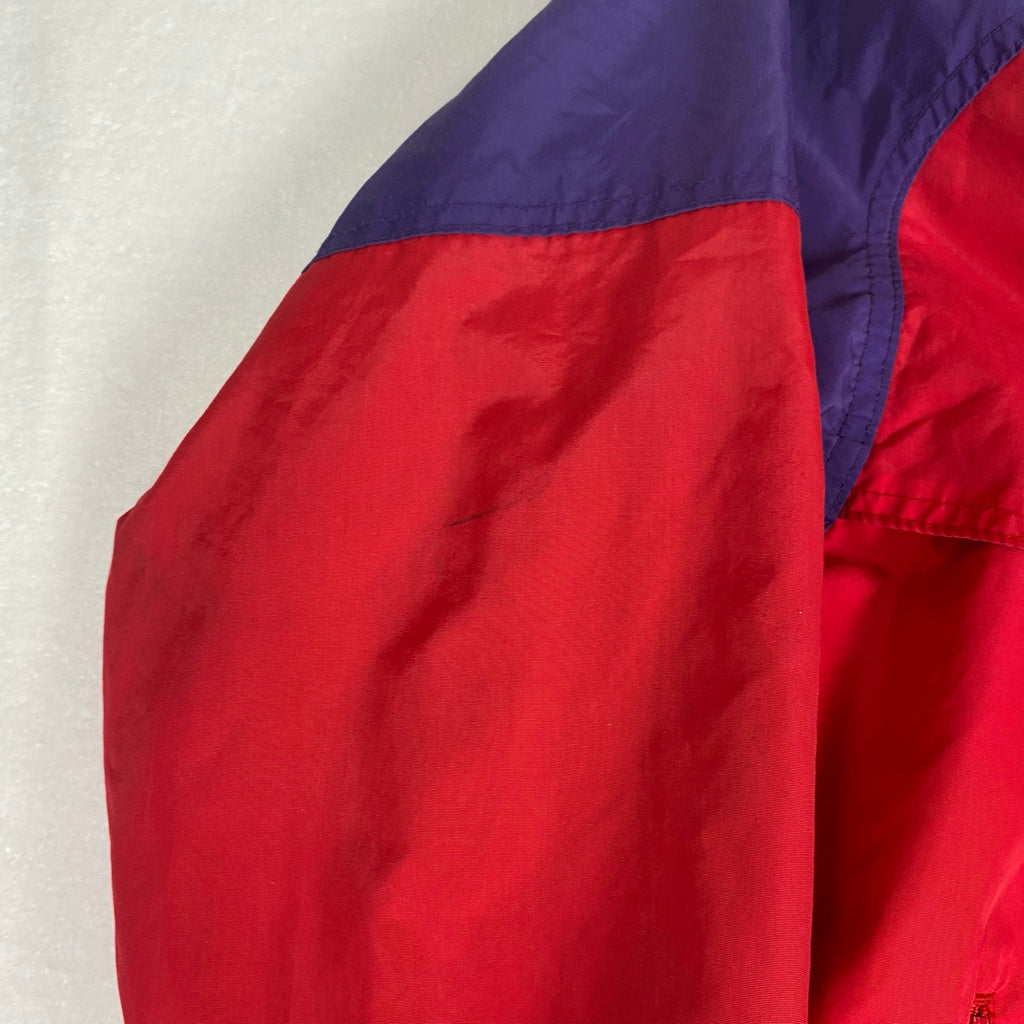 Vintage 90s Columbia Radial Sleeve Powder Keg Purple Red Windbreaker Jacket