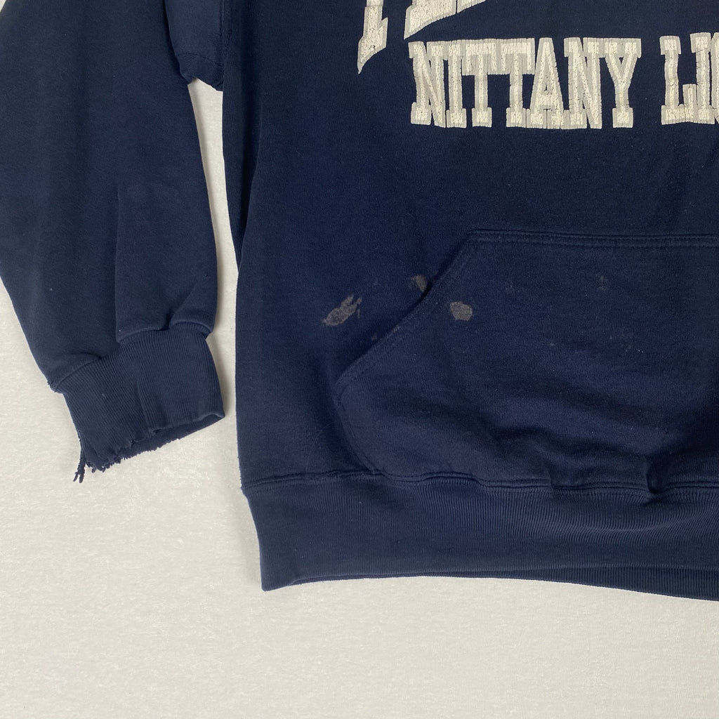 Vintage Penn State Nittany Lions Made in USA Distressed Bleach Stained Hoodie