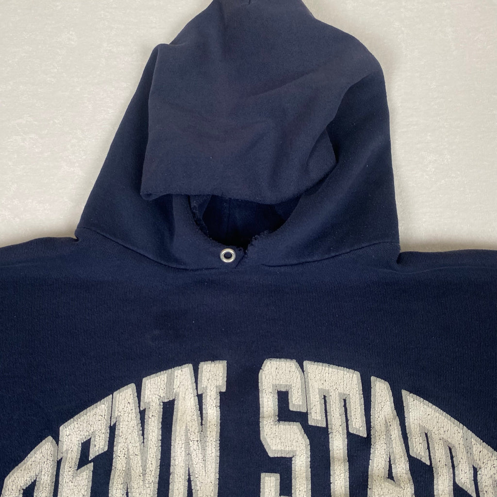 Vintage Penn State Nittany Lions Made in USA Distressed Bleach Stained Hoodie
