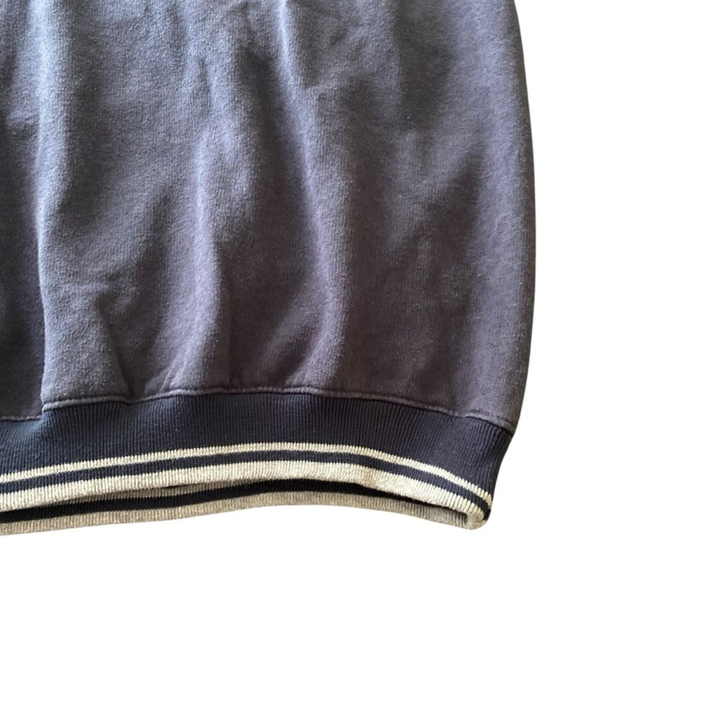Y2K Celebrity Cruises Sailing Maritime Flags Navy Blue 1/4 Zip Sweatshirt Large.