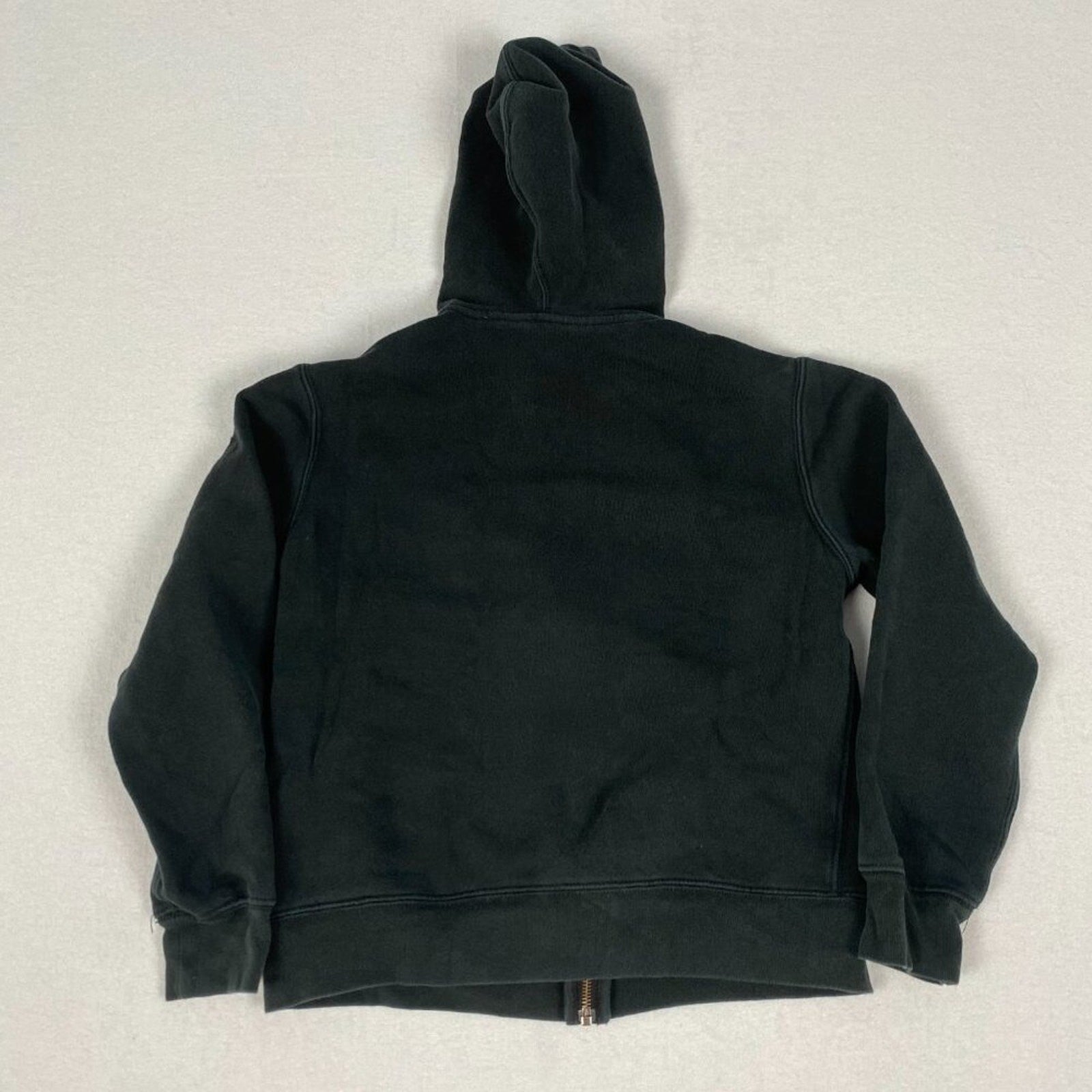 Polo Ralph Lauren Boy's Faded Black Red Polo Graphic Zipper Hoodie Sweatshirt