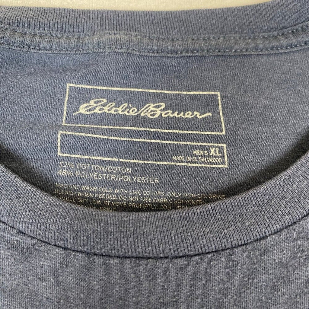 Eddie Bauer Sunrise Mountain Coves Outdoor Outfitters Blue Tee