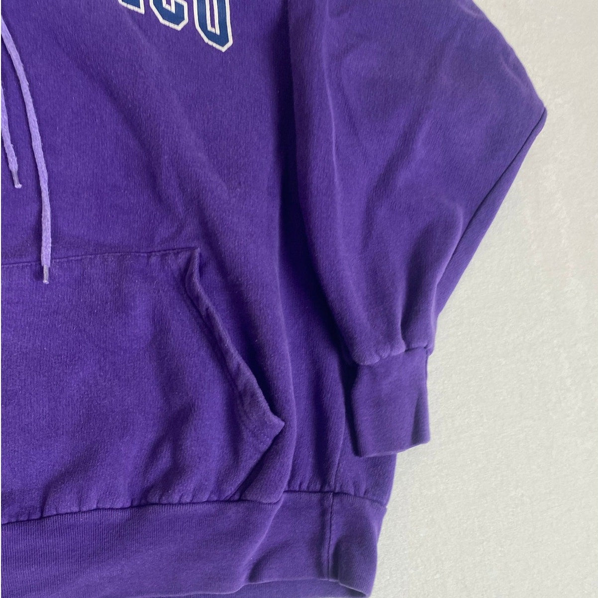 Vintage Y2K Puerto Rico Spellout Purple Hoodie Sweatshirt XL