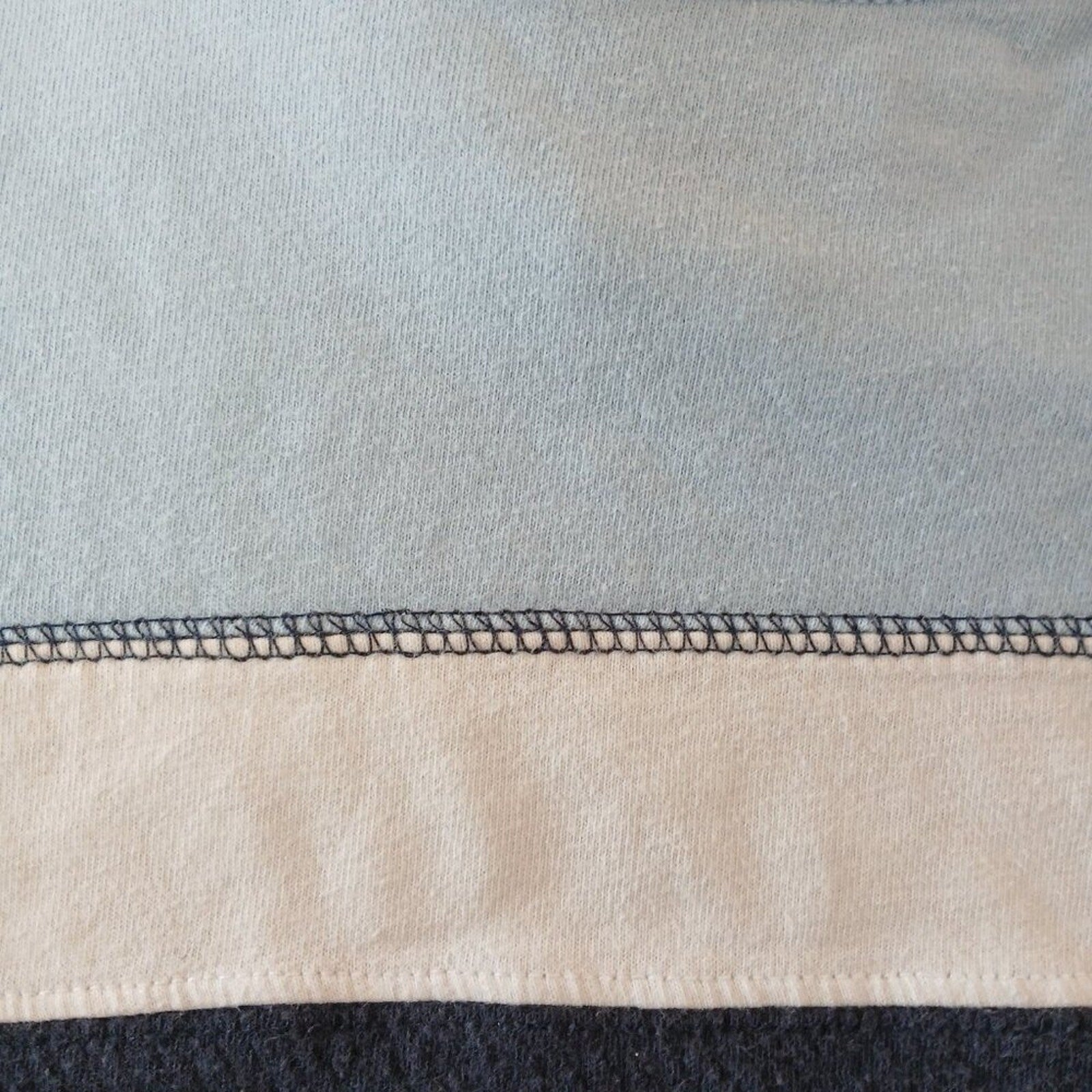 Tommy Hilfiger Blue Color Block Cotton Tee
