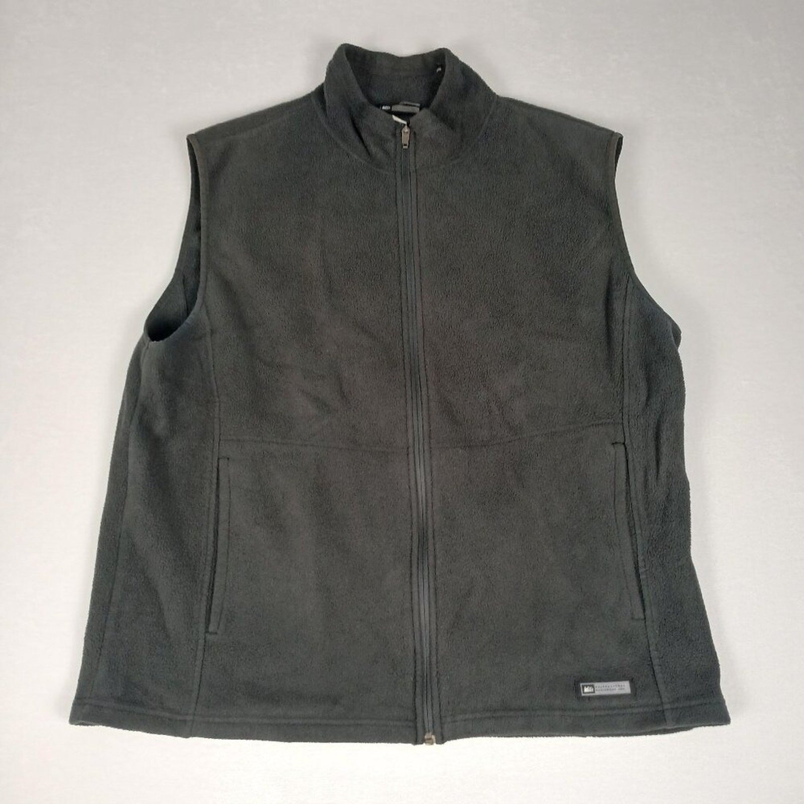 REI  Black Fleece Sleeveless Vest Jacket Size XXL