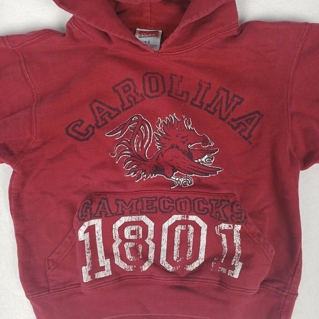 South Carolina Gamecocks University 1801 Kids Red Soffe Hoodie Sweatshirt Small