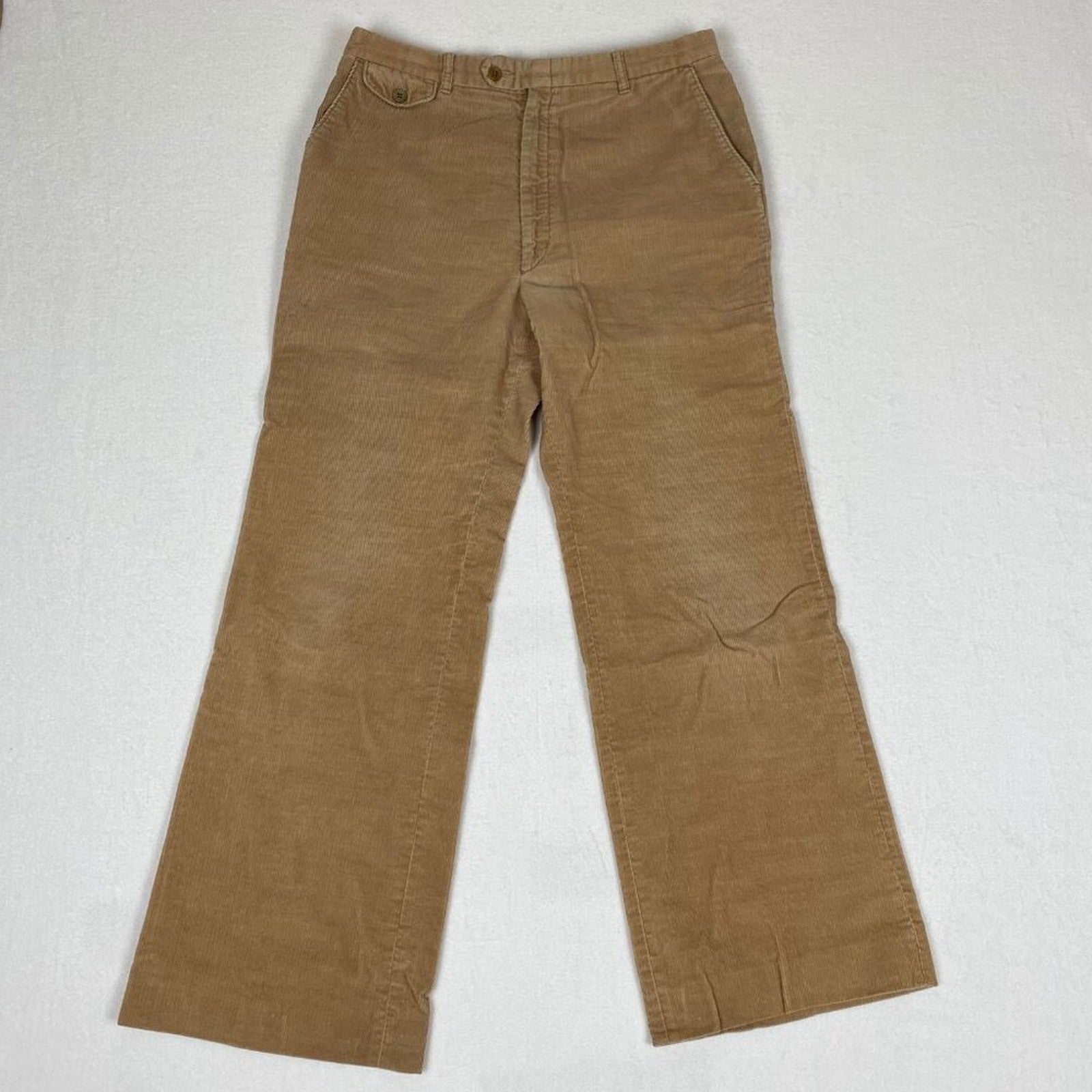 Vintage 80s Levi's Corduroy Bootcut Tan Light Brown Pants 31x28