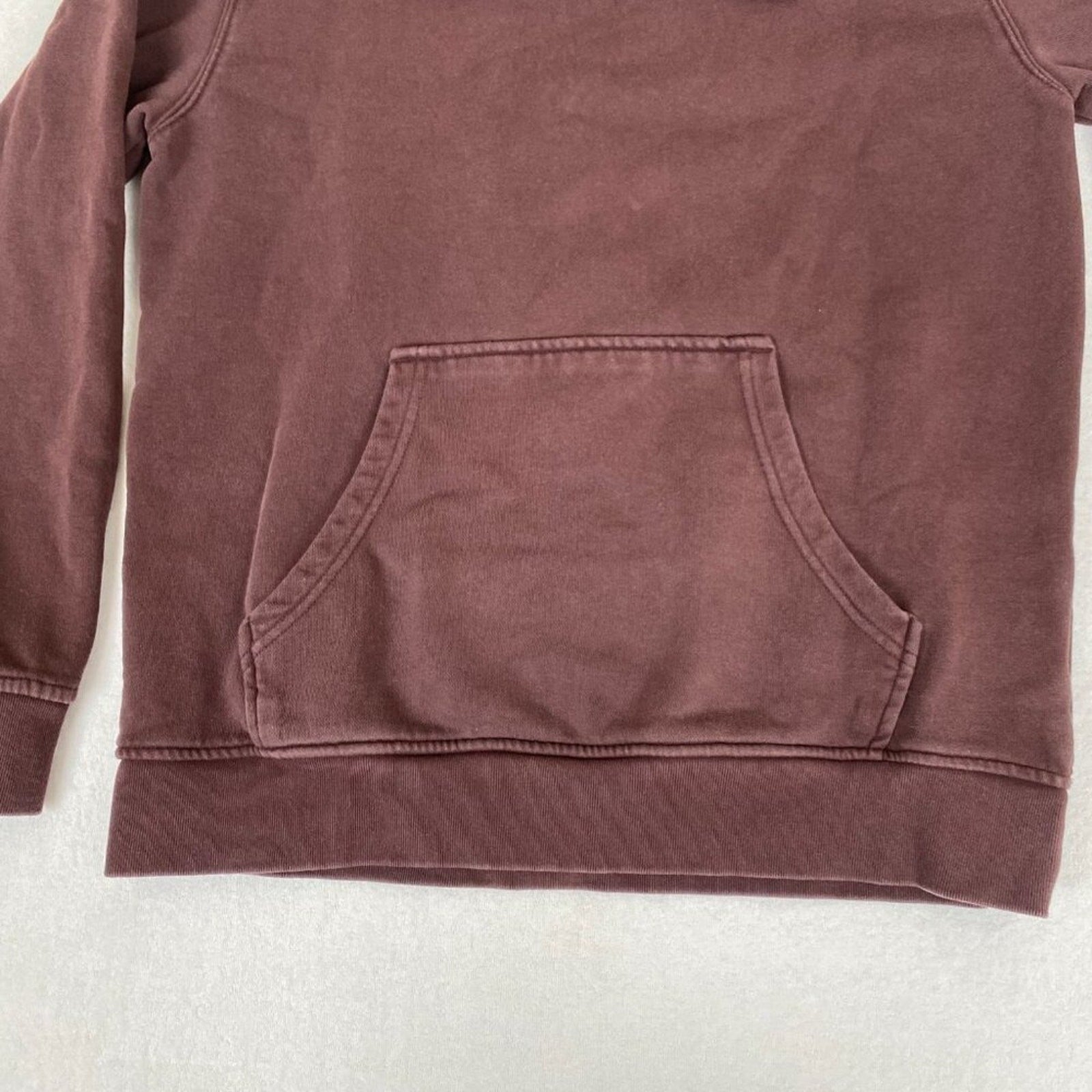Adidas Spellout Logo Dark Maroon Brown Hoodie Sweatshirt