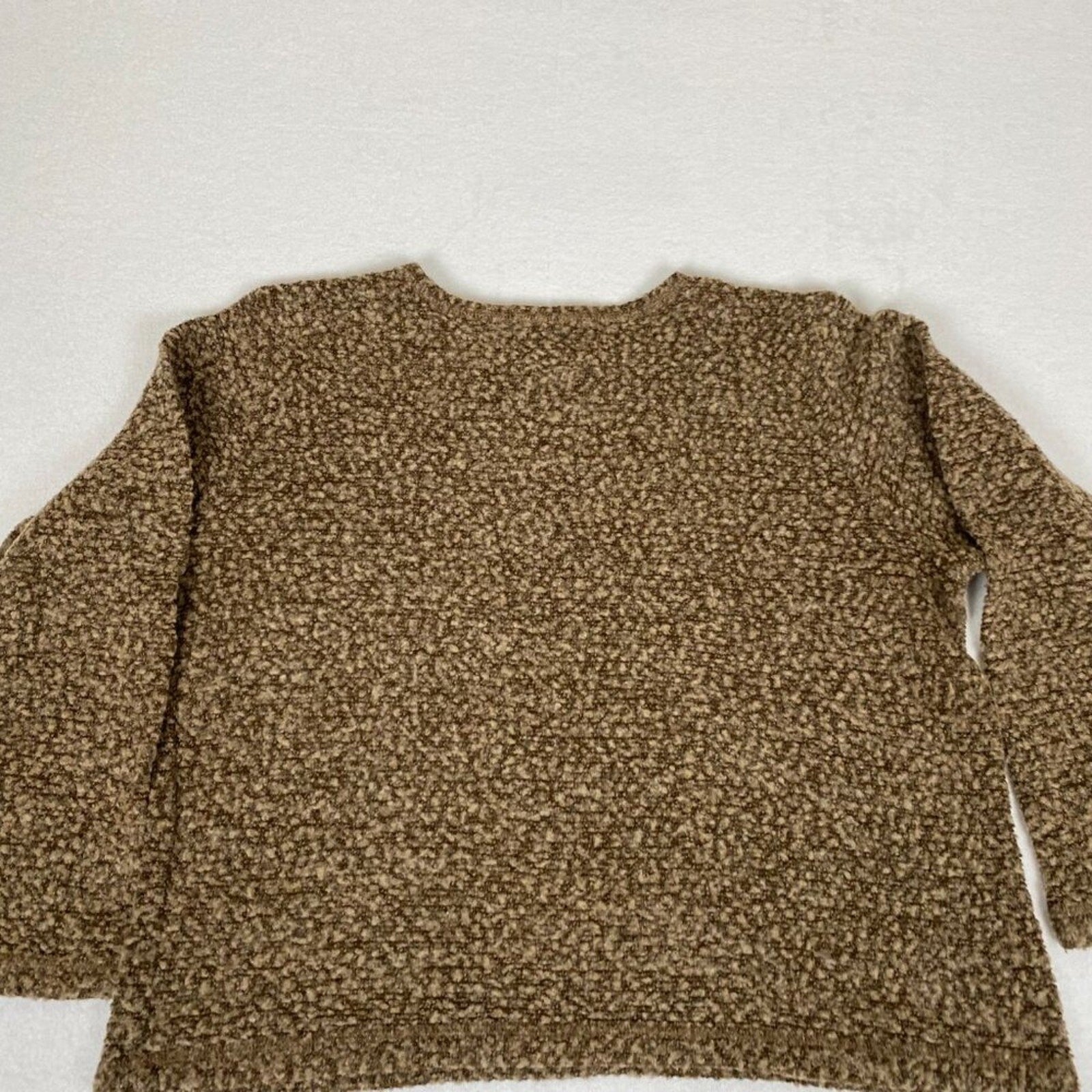 Vintage Y2k Requirements Brown Fuzzy Fairy Grunge Petite Large Sweater