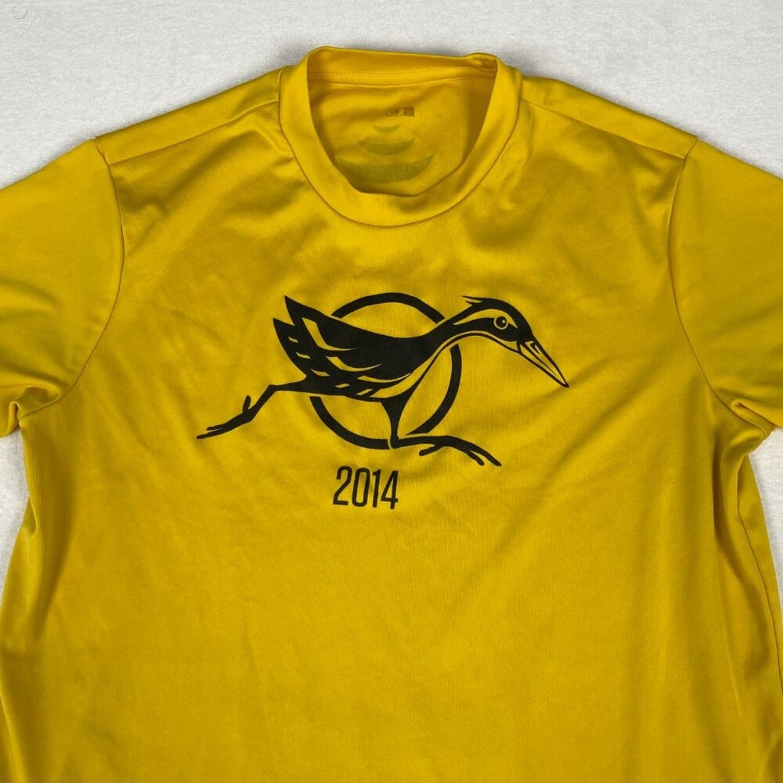 2014 Guam Koko Bird Road Race Event Staff Performance Yellow Tee