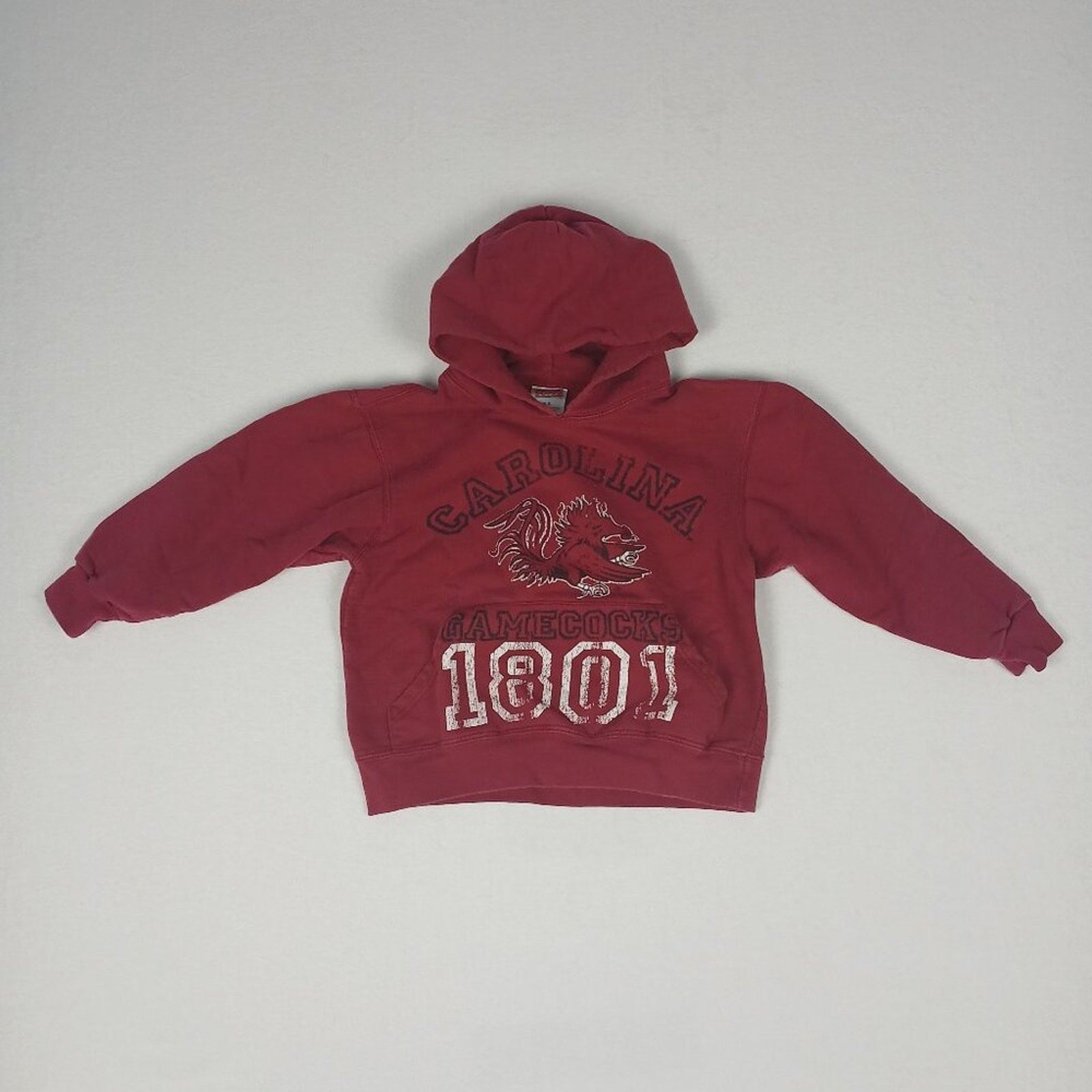 South Carolina Gamecocks University 1801 Kids Red Soffe Hoodie Sweatshirt Small
