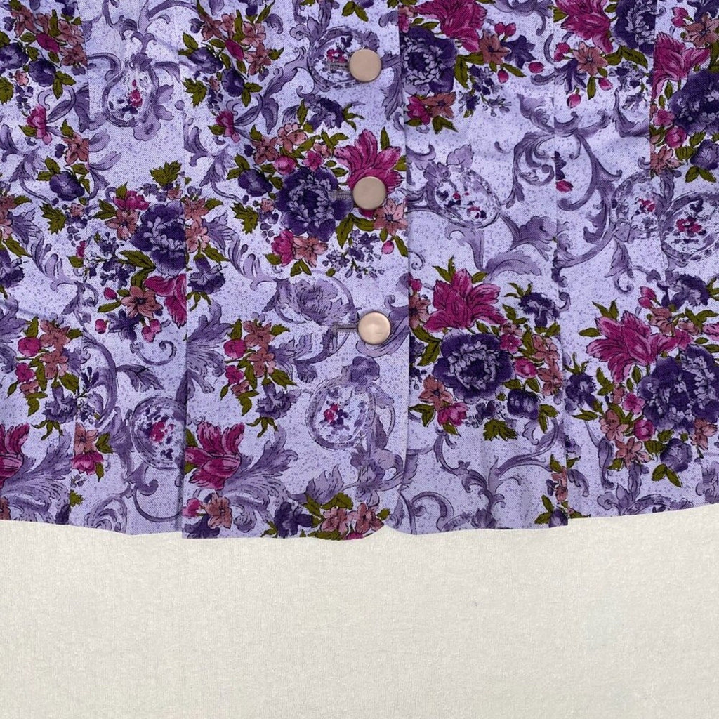 Vintage 80s Pendleton Made in USA Country Sophisticates Purple Ivy Floral Blazer
