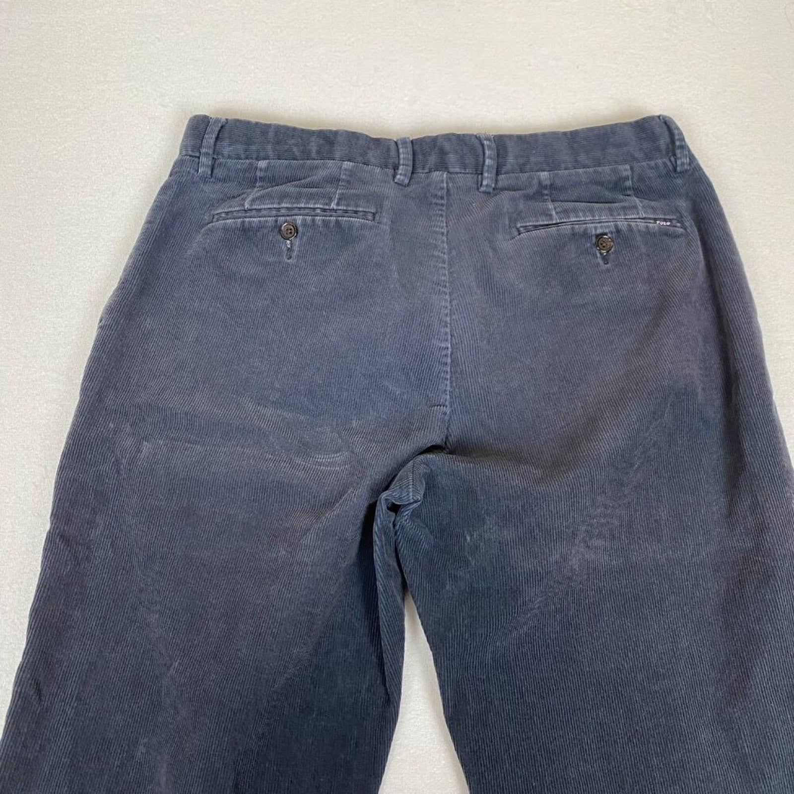 Polo Ralph Lauren Corduroy Stretch Classic Fit Faded Navy Blue Pants 33x29
