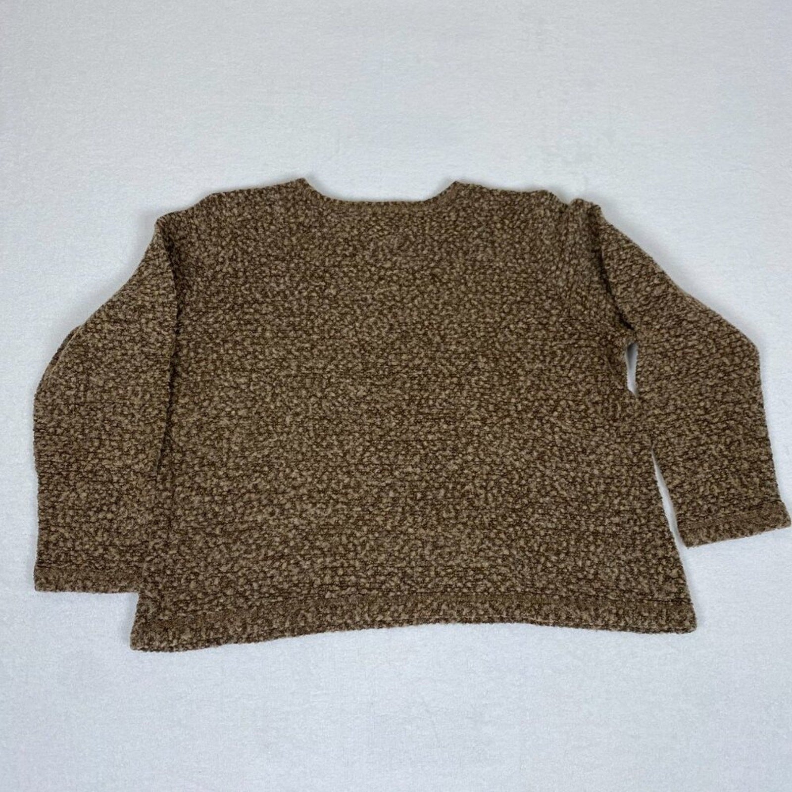 Vintage Y2k Requirements Brown Fuzzy Fairy Grunge Petite Large Sweater