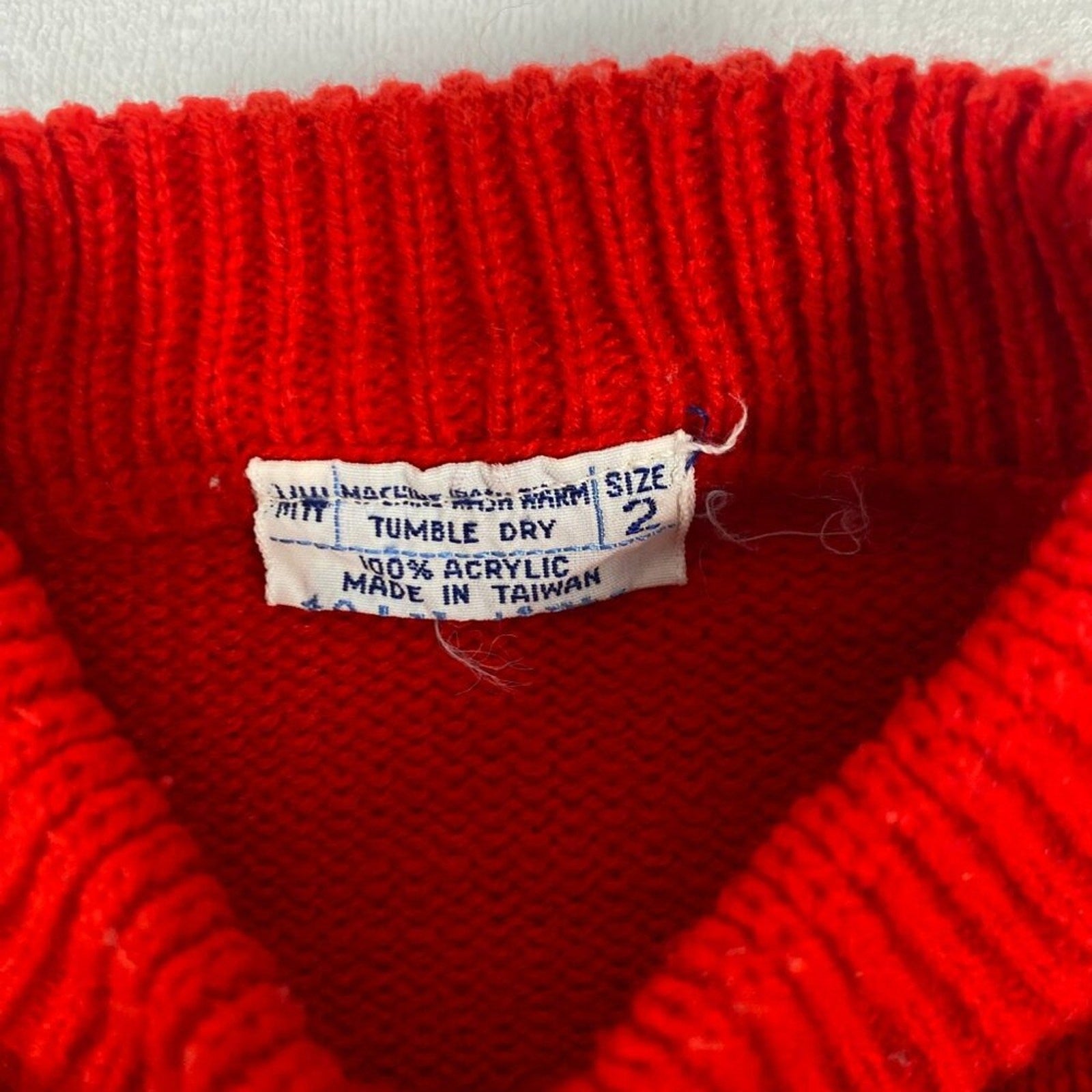 Vintage 90s Fair Isle Print Reindeer Christmas Tree Turtleneck Knit Sweater