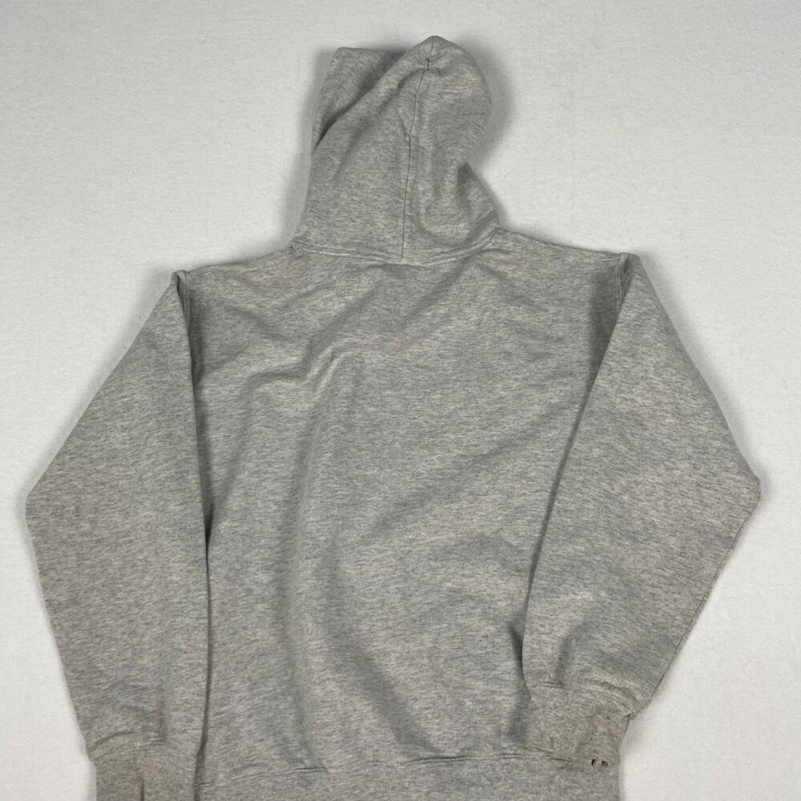 Quinnipiac University Spellout Logo Graphic Grey Hoodie Sweatshirt Small