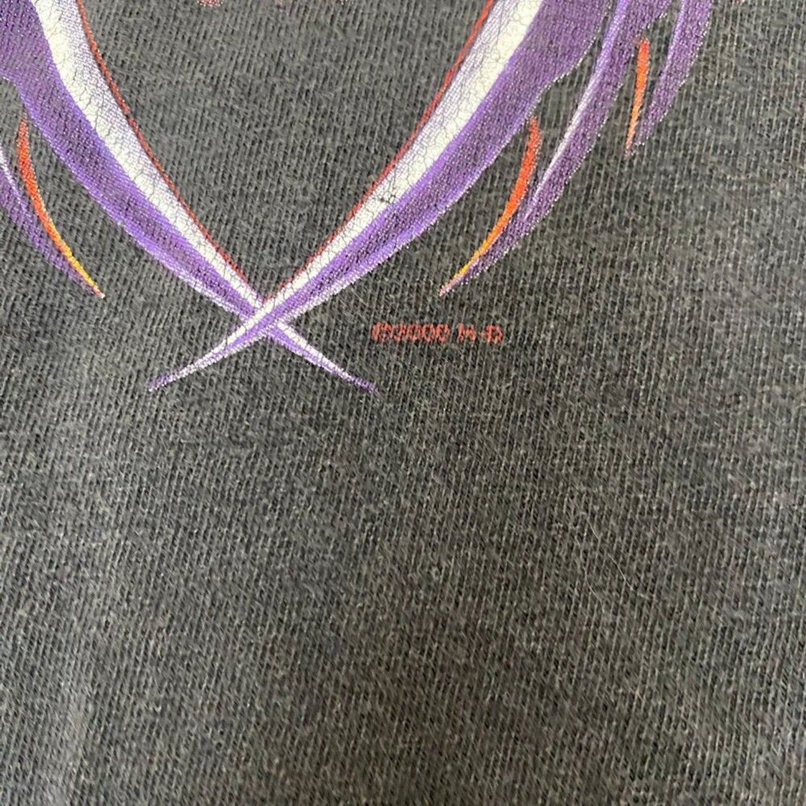Vintage Harley Davidson Made in USA Purple Wing Cropped Sleeveless Minnesota Tee