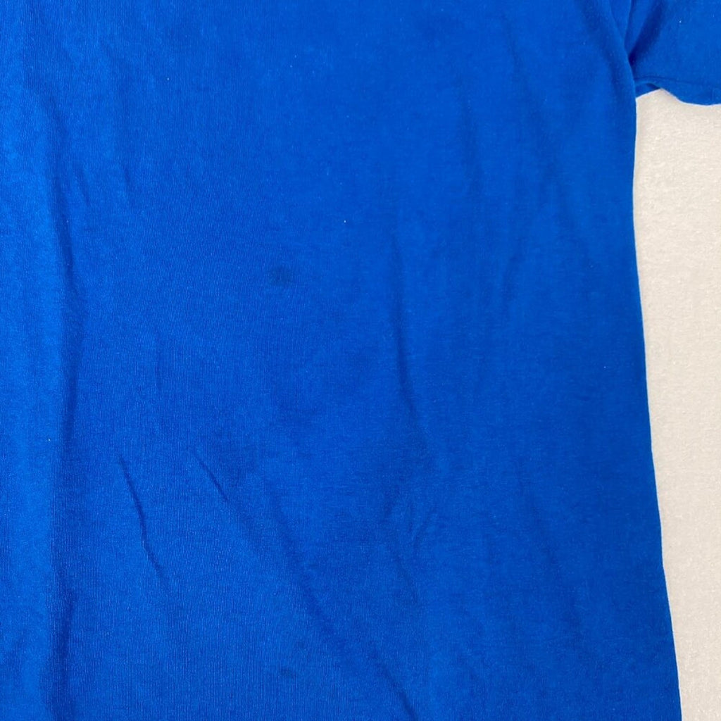 Joseph Chew's Construction Window and Doors Graphic Blue Tee Size Medium