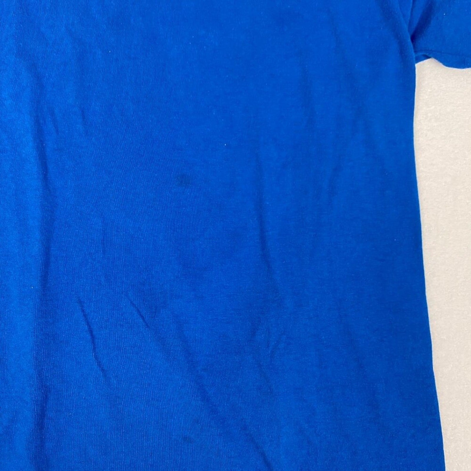 Joseph Chew's Construction Window and Doors Graphic Blue Tee Size Medium