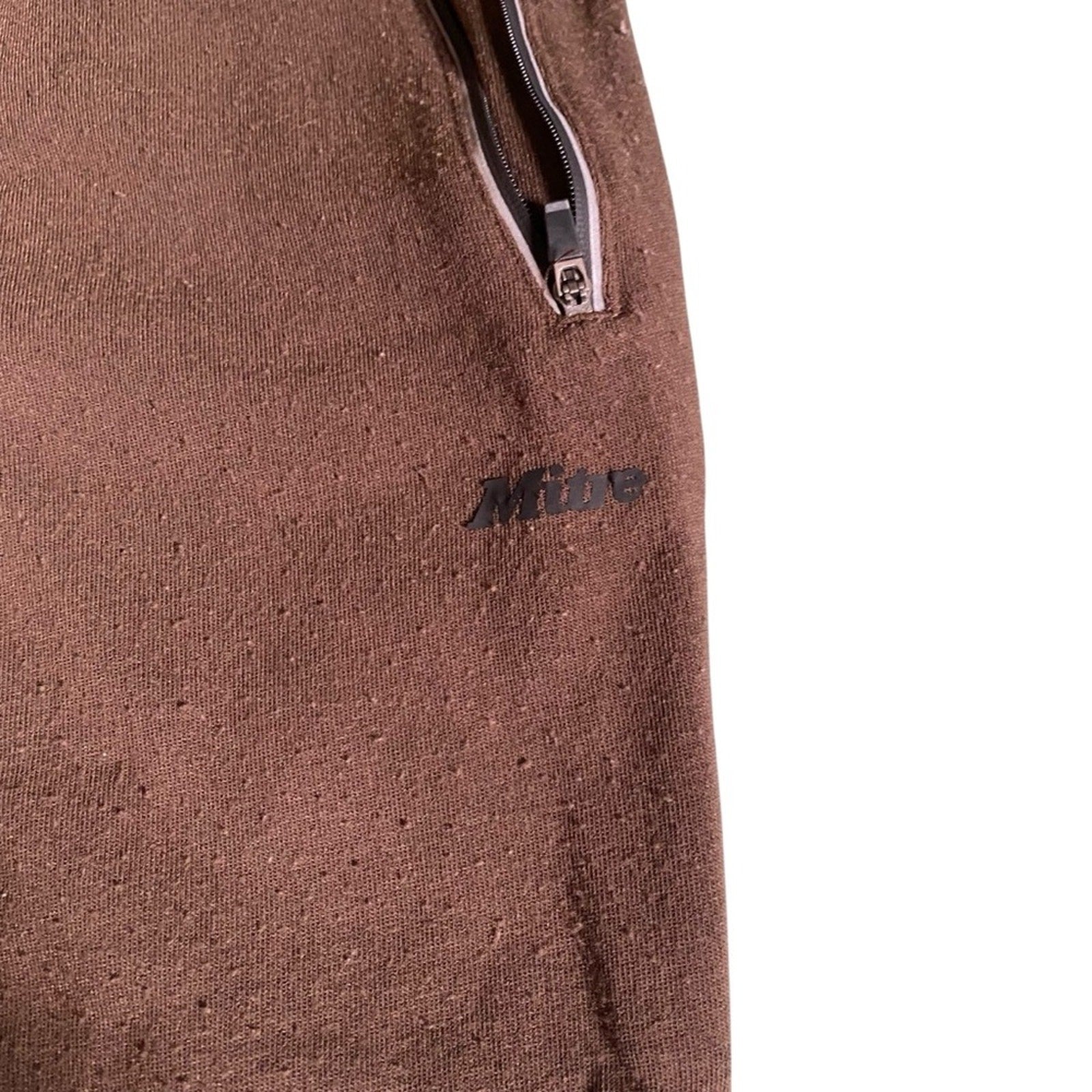 Mitre Soccer Athletic Brown Stretch Waist Drawstring Jogger Sweatpants
