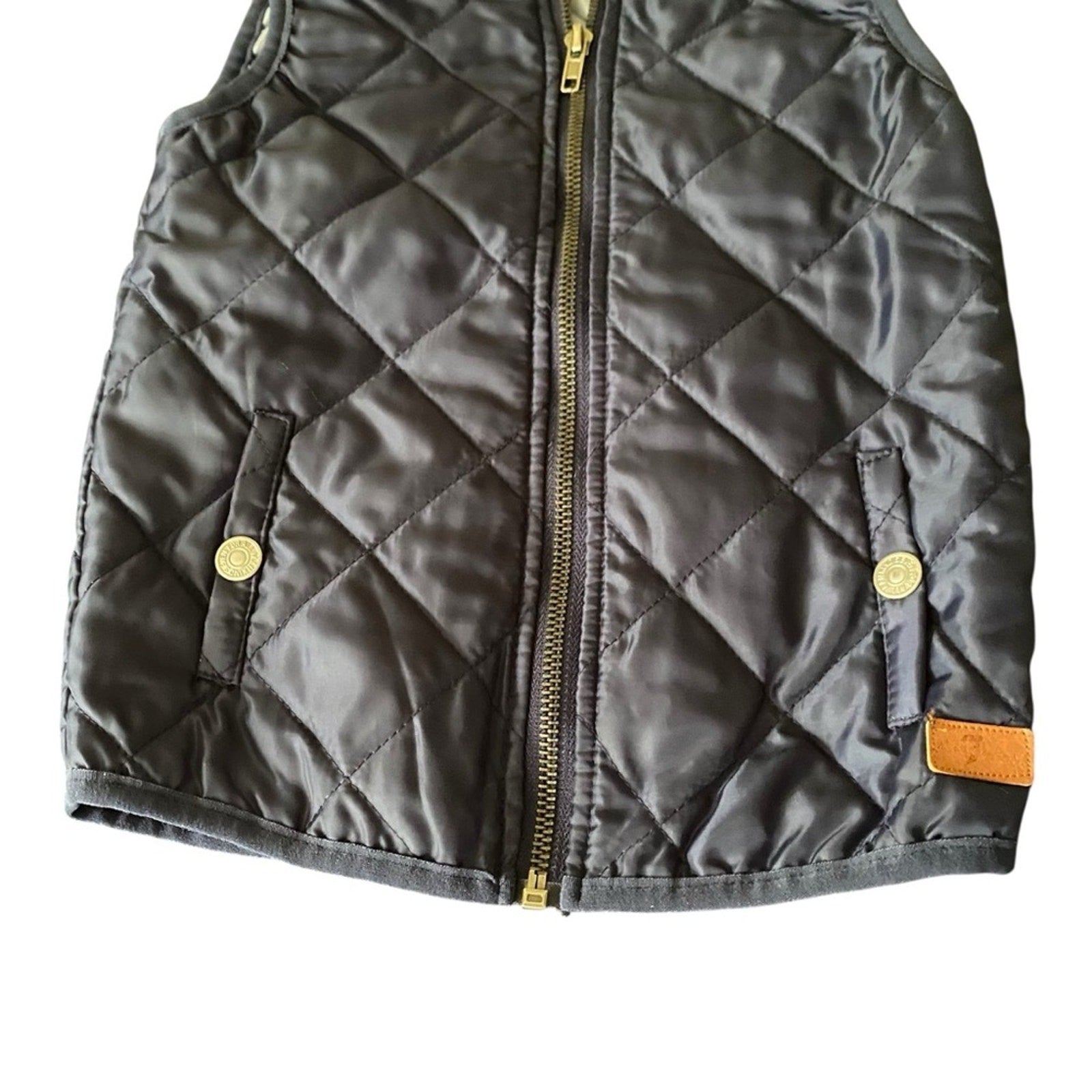 7 For All Mankind Quilted Blue Puffer Vest Size 4T