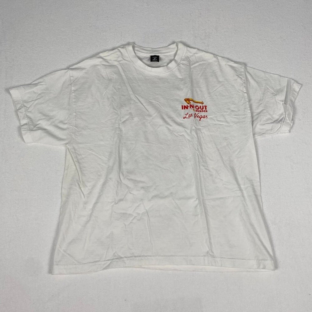 In N Out Burger Las Vegas Classic Red Car Cotton White Tee XXL