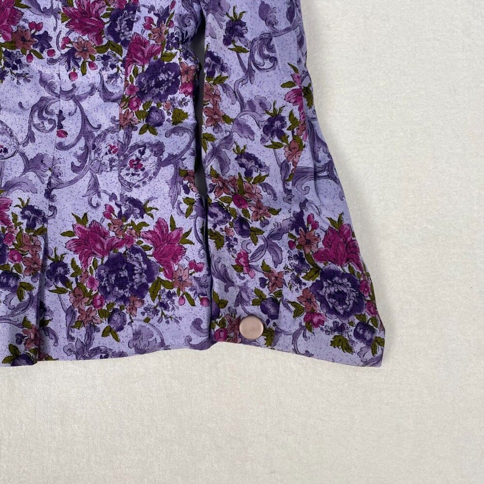 Vintage 80s Pendleton Made in USA Country Sophisticates Purple Ivy Floral Blazer