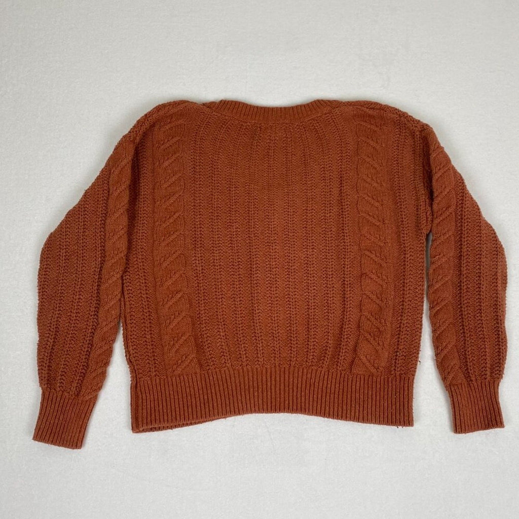 Cupcake and Cashmere Cable Knit Button Women's Cardigan Sweater Medium