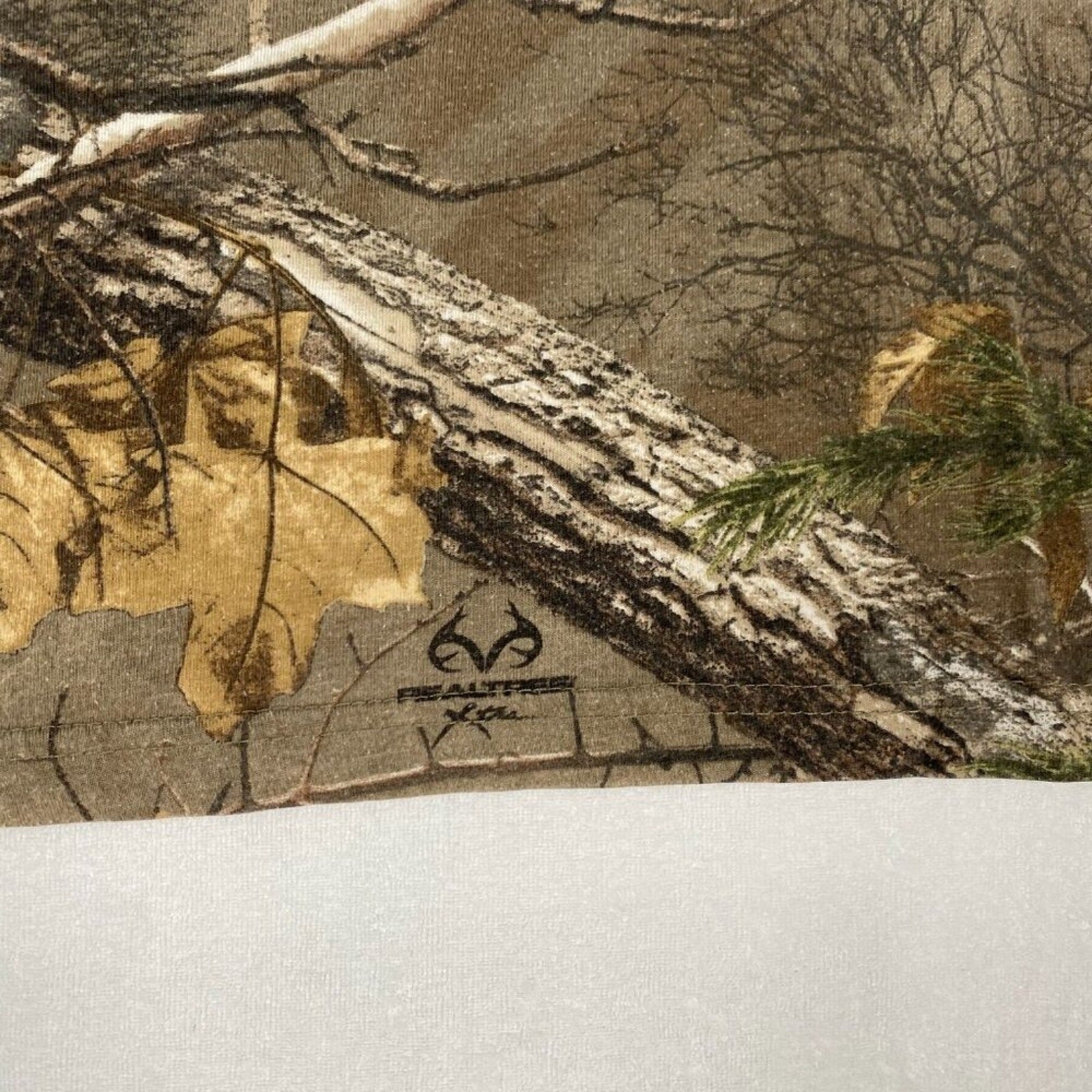 Realtree Scent Blocker Green Brown Camo Tee Size Large