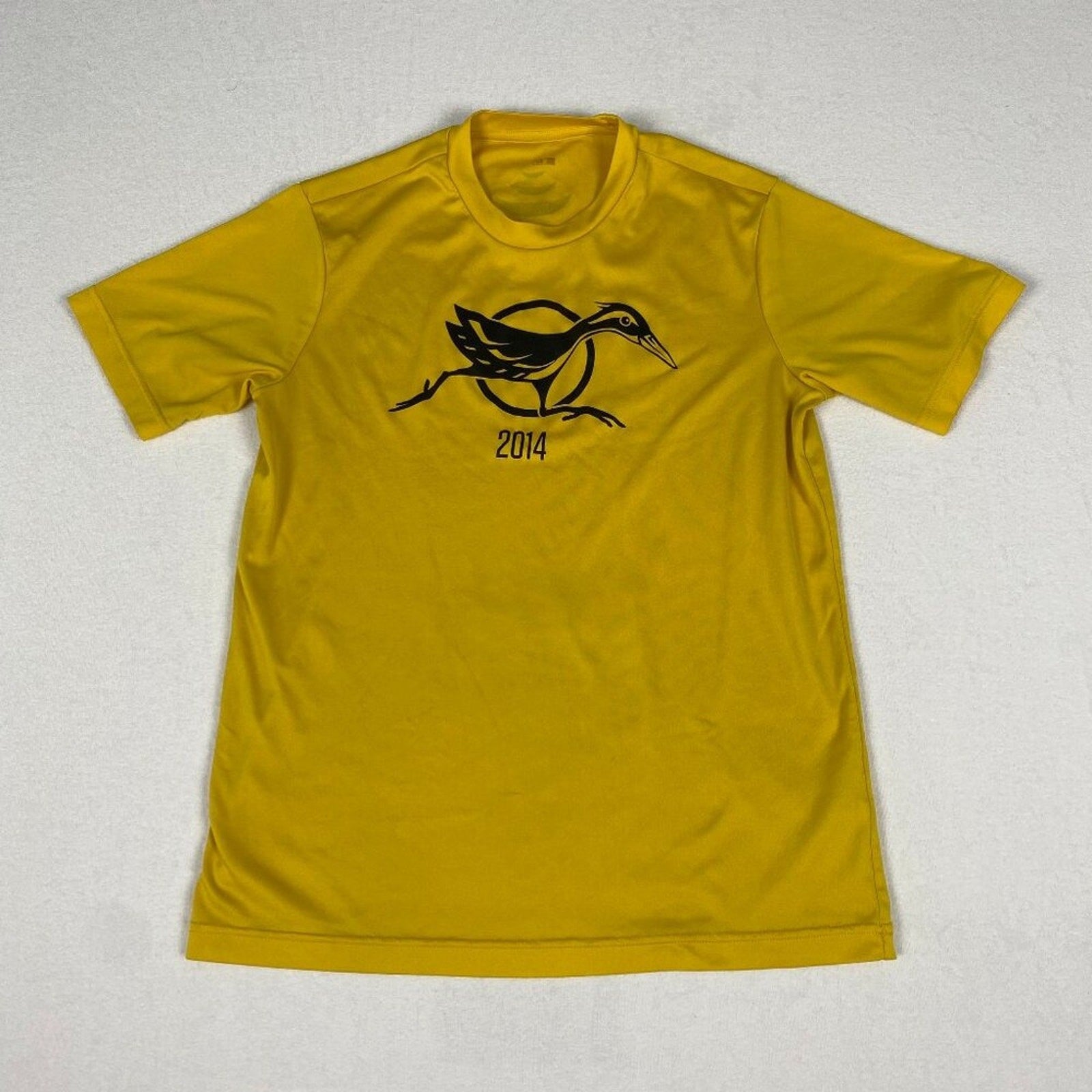 2014 Guam Koko Bird Road Race Event Staff Performance Yellow Tee