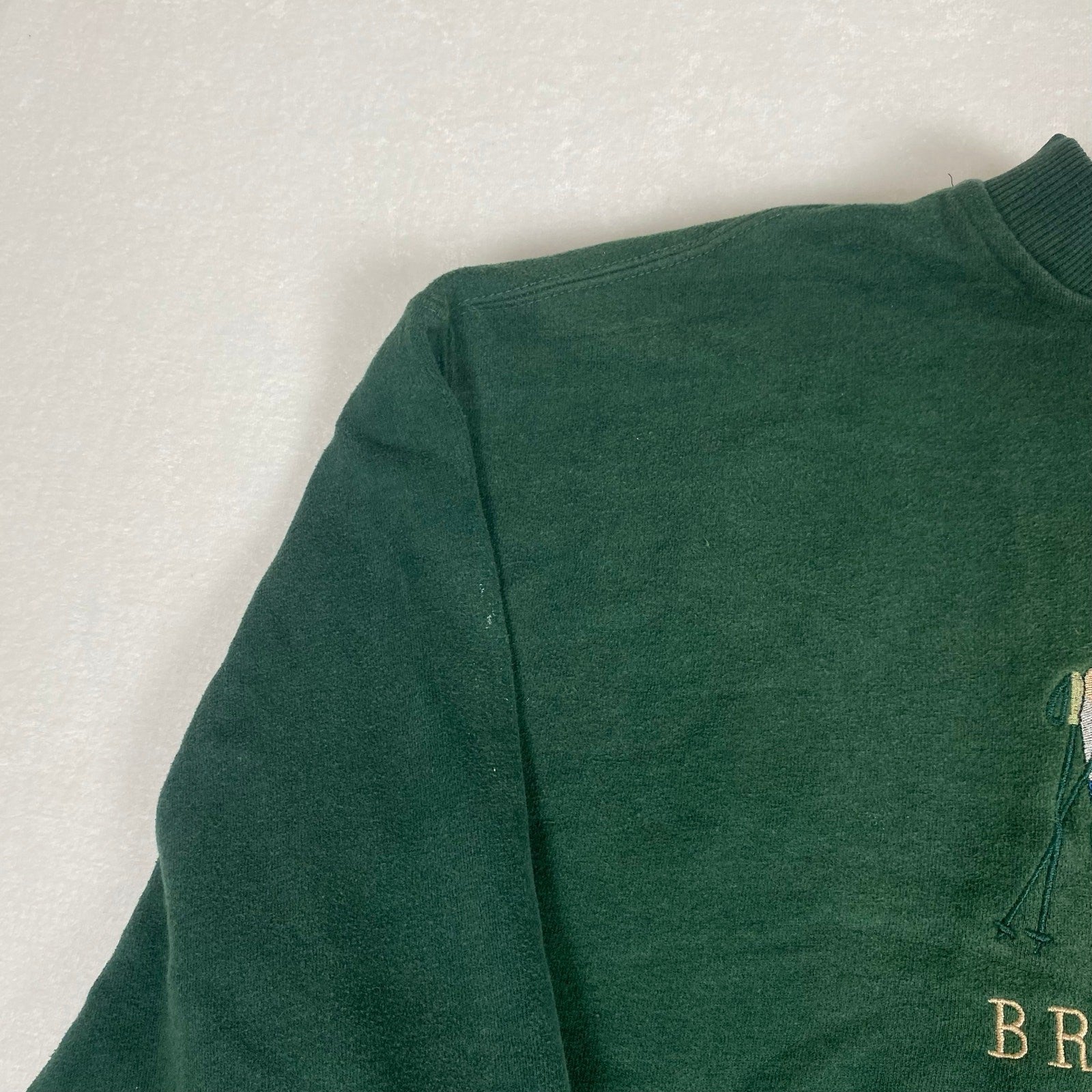 Vintage 90s Breckenridge Colorado Ski Snow Graphic Green Pullover Sweatshirt
