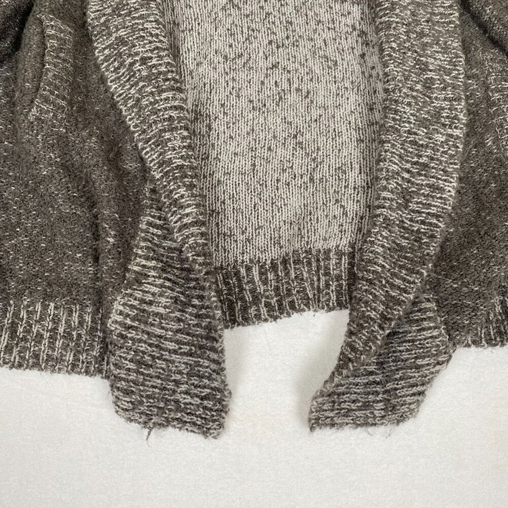 Vintage 90s Grey Cowl Neck Nuggets Cardigan Sweater Size Large