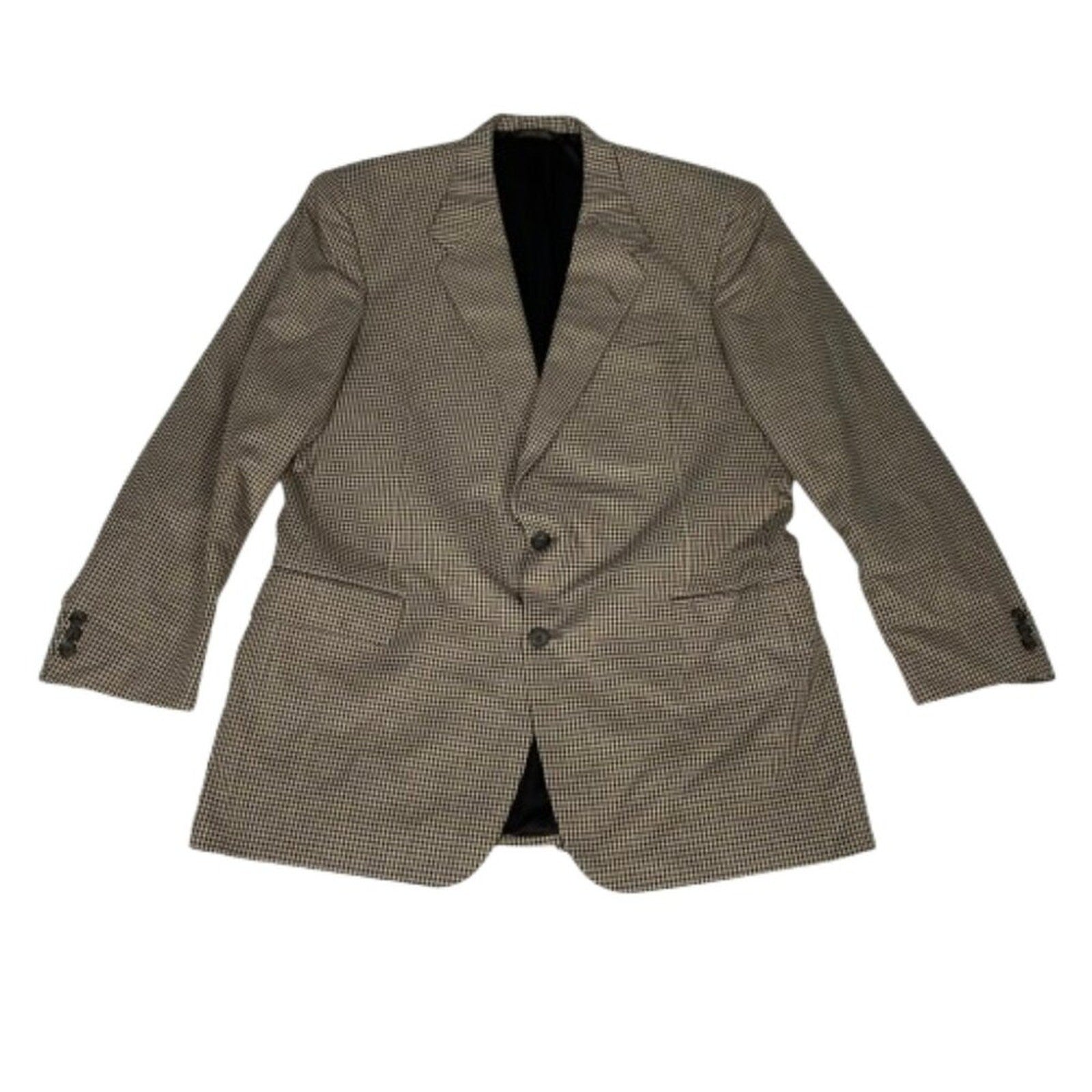 Vintage Made in USA Barneys New York Houndstooth Kilgour French Stanbury Blazer