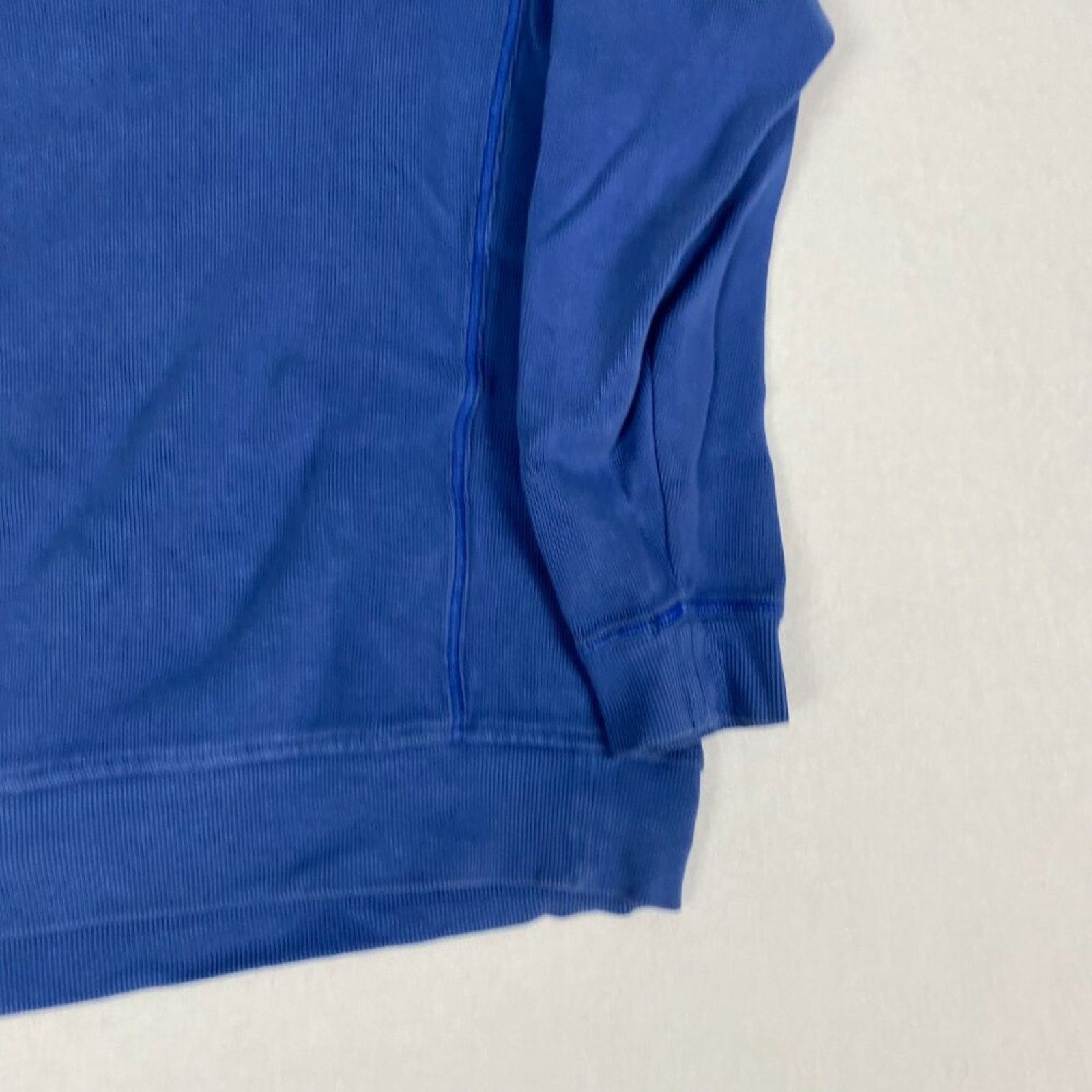 Tommy Bahama Royal Blue Cotton 1/4 Zip Pullover Sweater Size Large