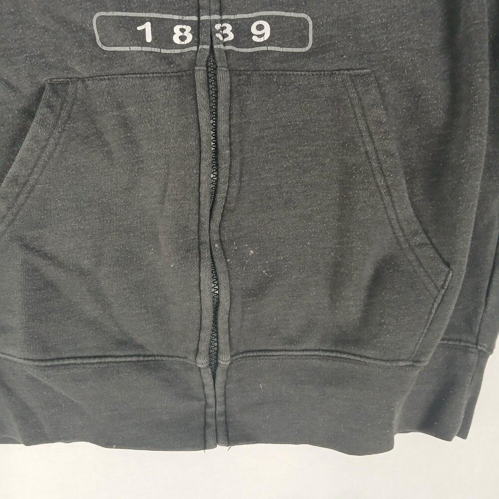 Bloomsburg University 1839 Pennsylvania Jansport Zip Up Grey Hoodie Jacket Small