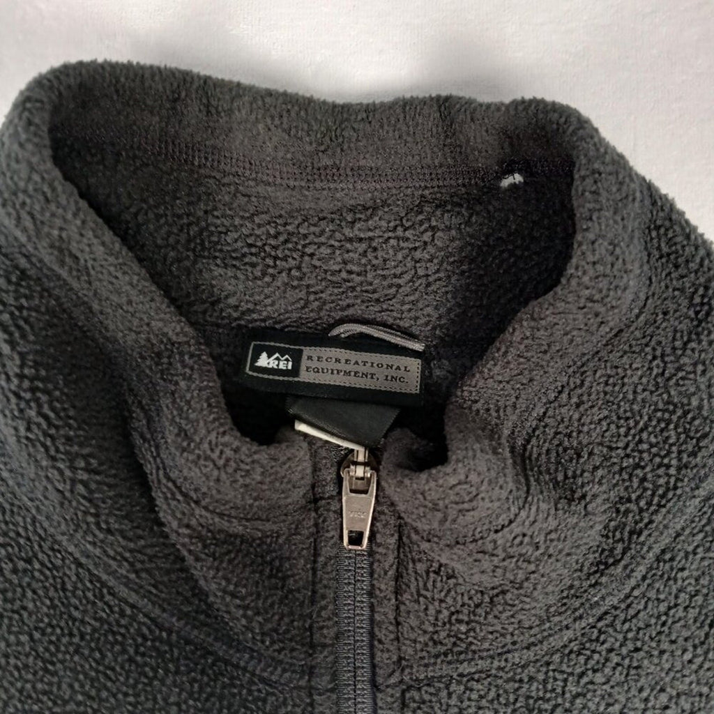 REI  Black Fleece Sleeveless Vest Jacket Size XXL