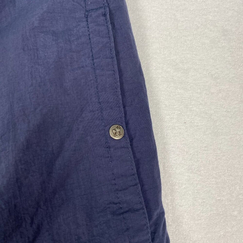 Big Dogs Drawstring Navy Blue Snap Button Swim Shorts Size 3XL