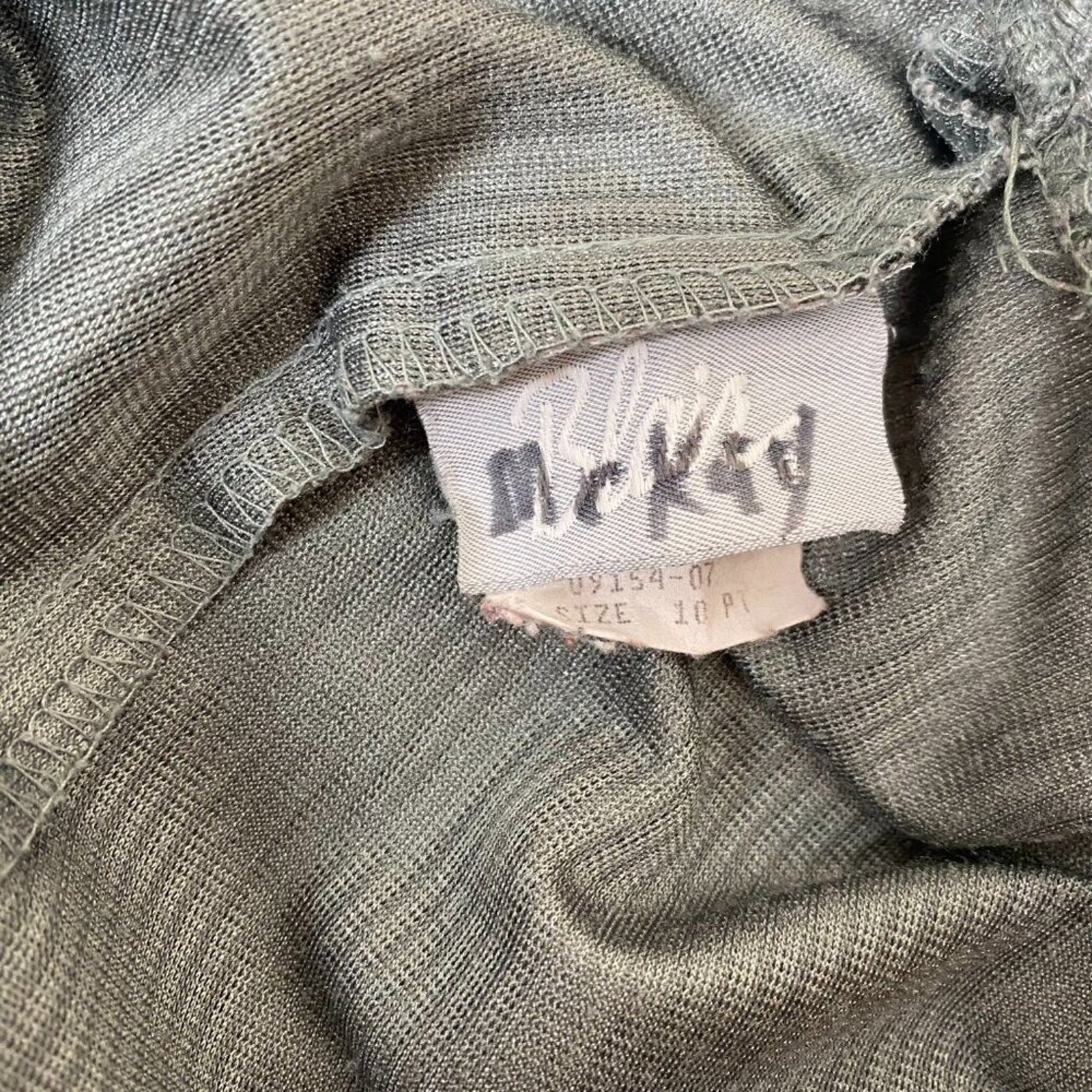 Vintage Blair Corduroy Style Light Green Grey Stretch Shimmer Side Pocket Pants