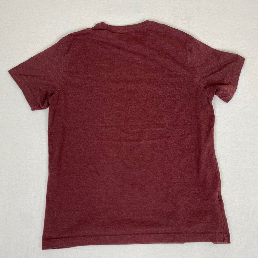 Eddie Bauer Born to Roam Camper Van Graphic Maroon Red Cotton Blend Tee Medium