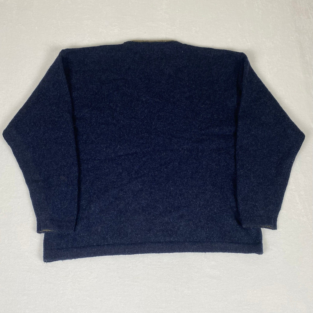 Woolrich Wool Blend Navy Blue Knit Men's Sweater XL
