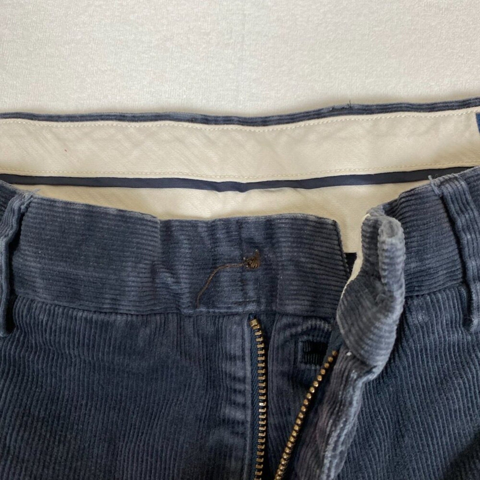 Polo Ralph Lauren Corduroy Stretch Classic Fit Faded Navy Blue Pants 33x29