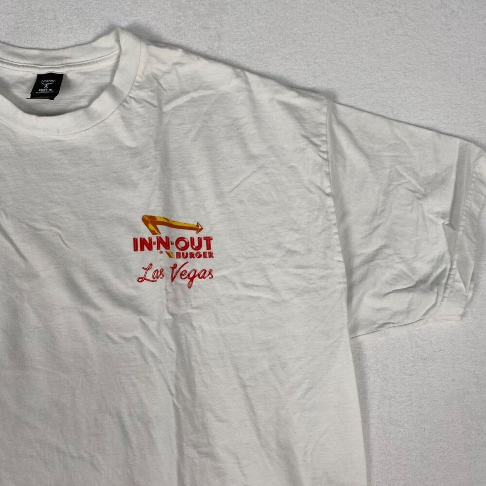In N Out Burger Las Vegas Classic Red Car Cotton White Tee XXL