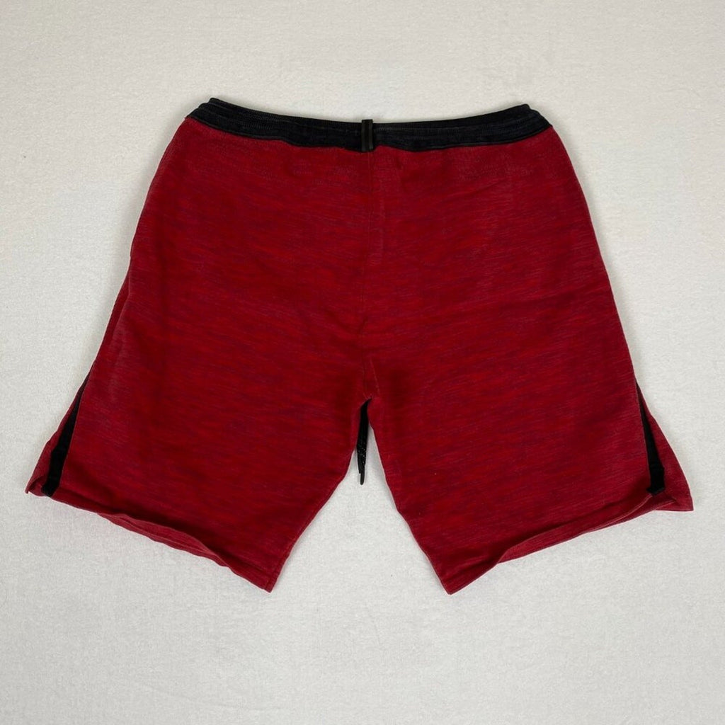 Nike Heather Red Black Basketball Drawstring Athletic Shorts XL