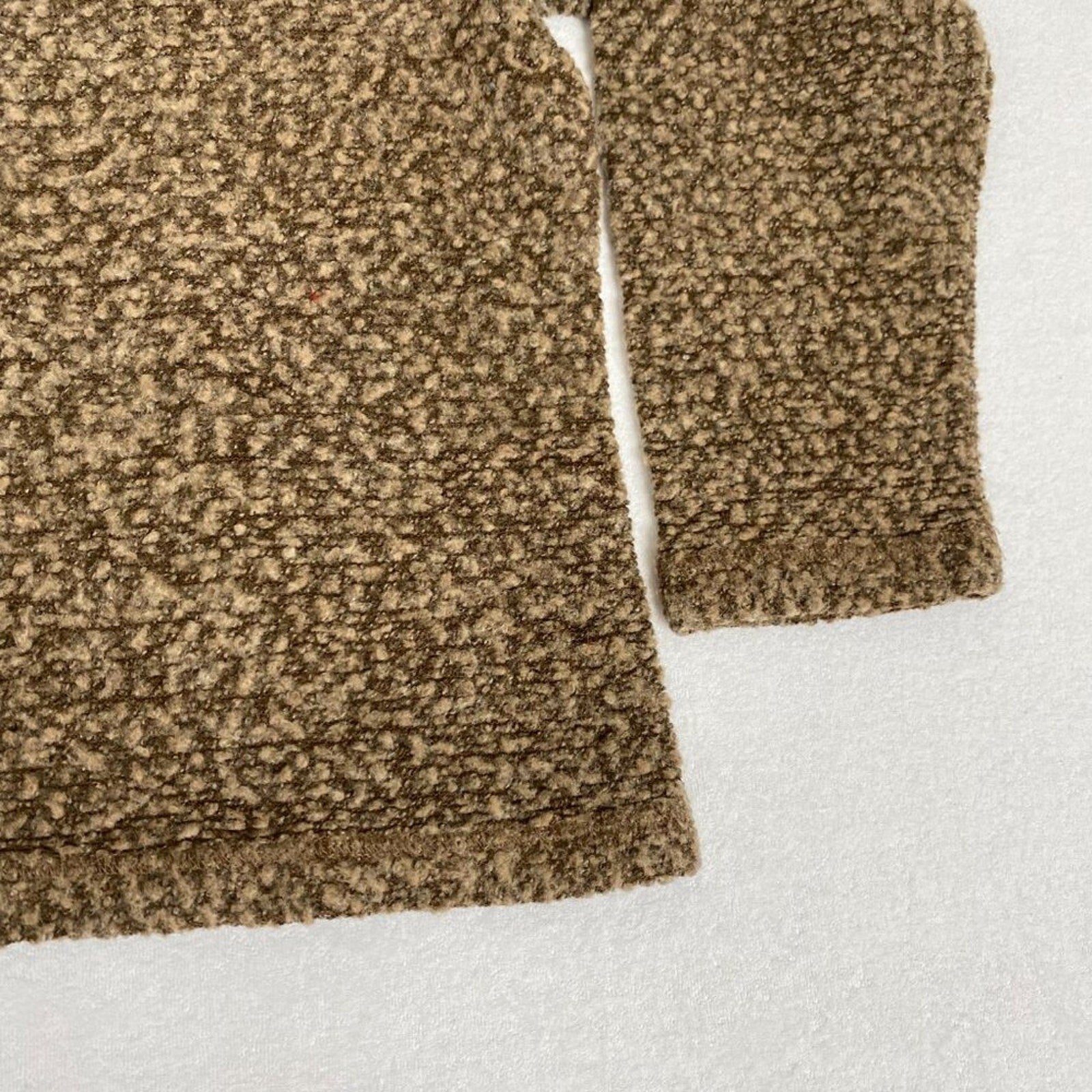 Vintage Y2k Requirements Brown Fuzzy Fairy Grunge Petite Large Sweater