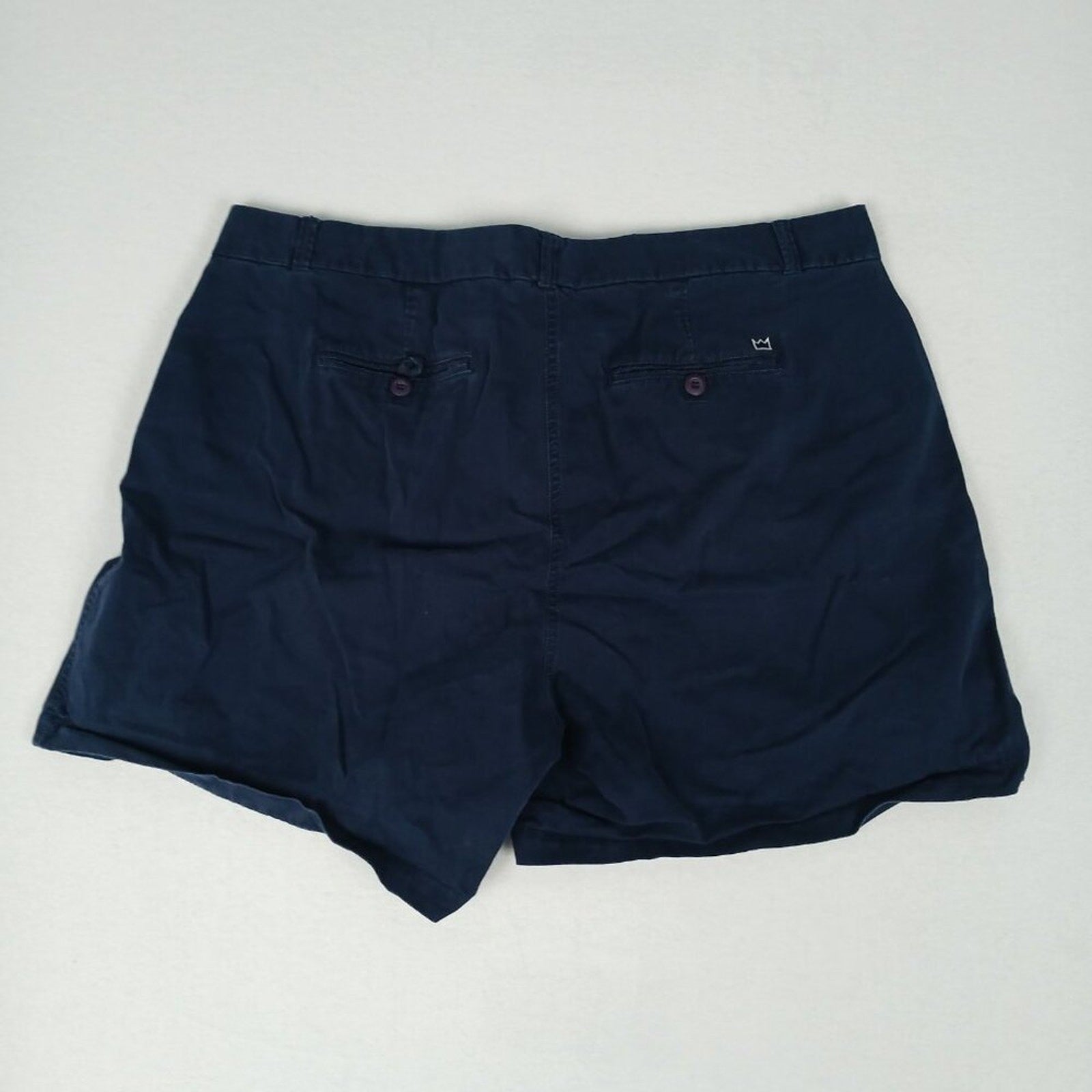 Crown & Ivy Curvy Caroline Cotton Navy Blue Shorts Size 18W