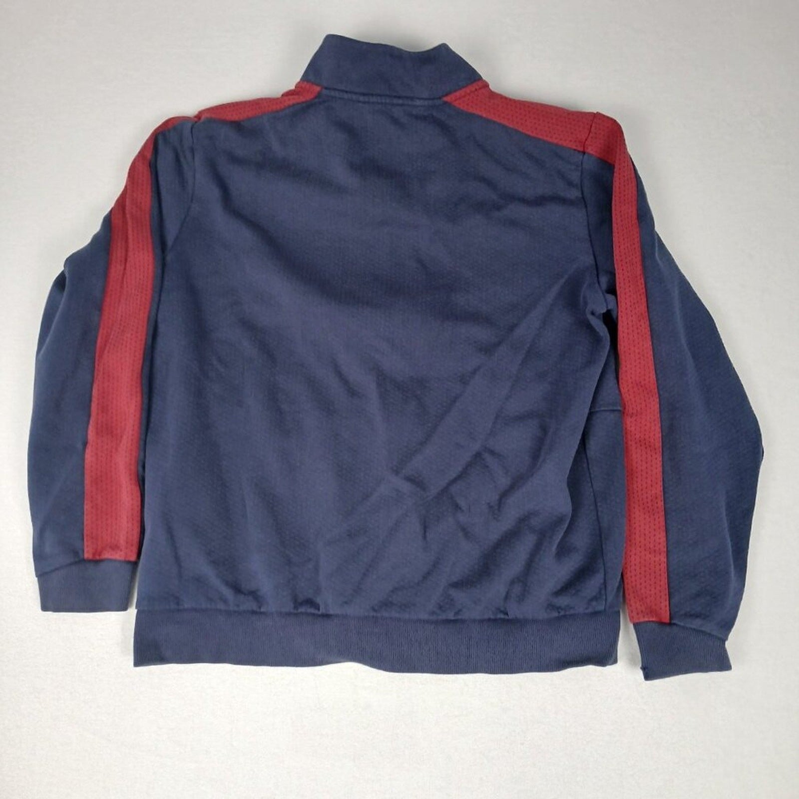 Puma Navy Blue Ted Stripe Graphic Zipper Athletic Jacket Size Large