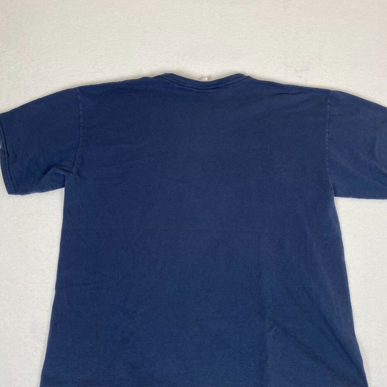 Y2K Newport Rhode Island American Flag Graphic Navy Blue Cotton Tee Size XL