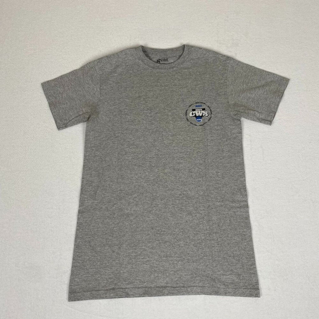 2011 NCAA College World Series Baseball Omaha Grey Tee Small