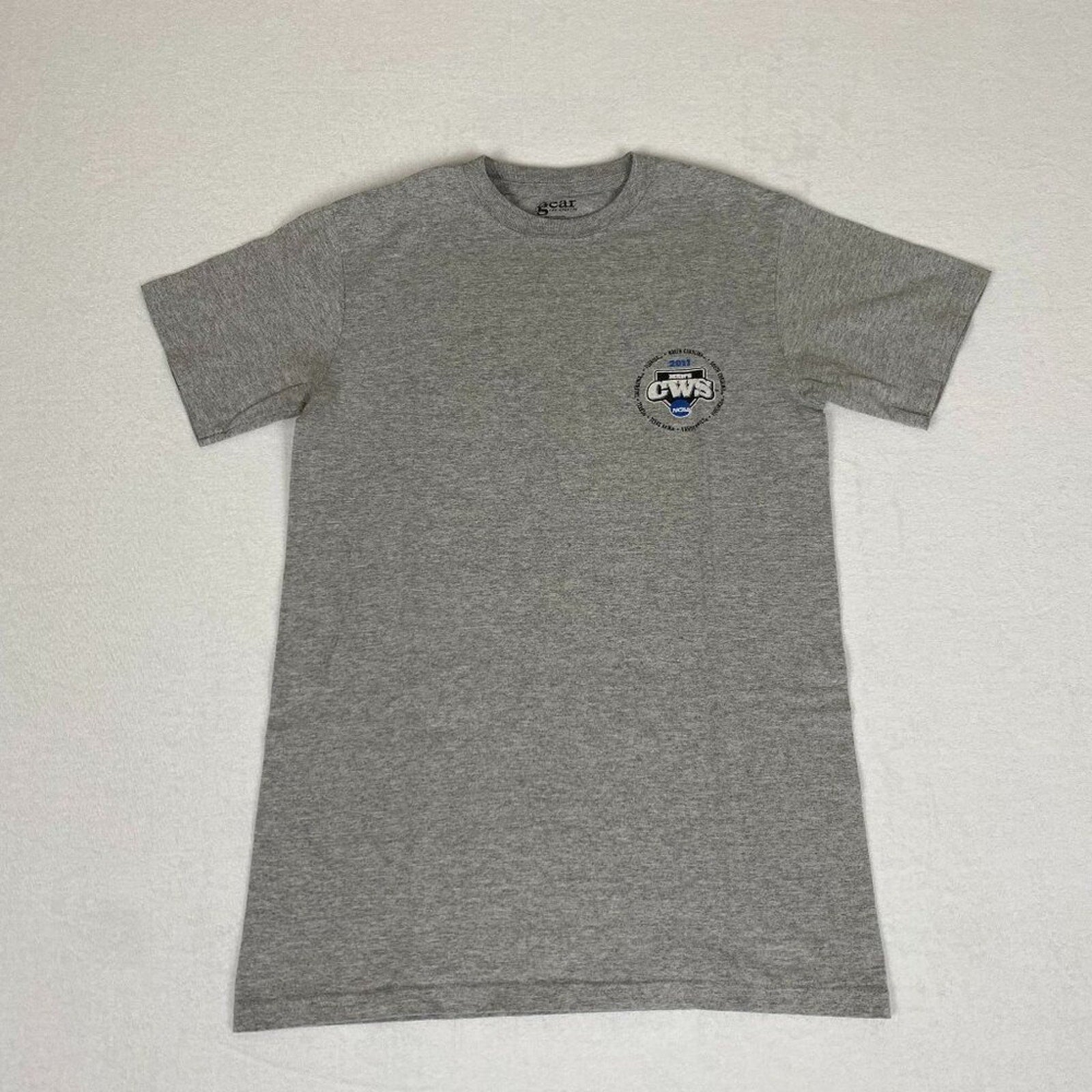 2011 NCAA College World Series Baseball Omaha Grey Tee Small